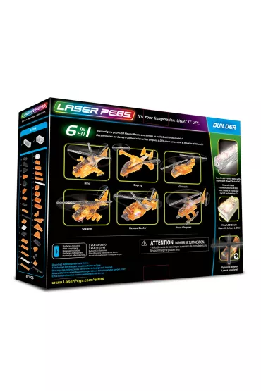 Klocki. Laser Pegs. Rescue Copter 6 w 1