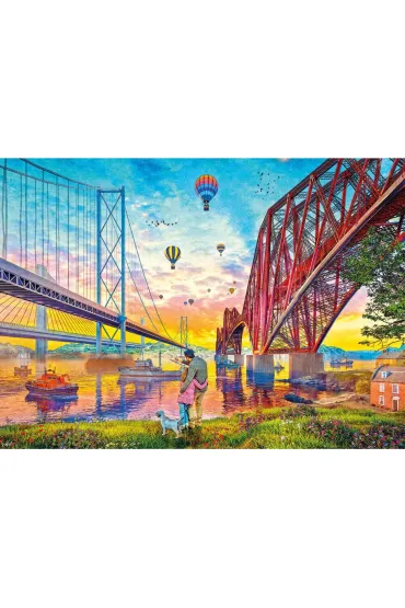Puzzle 1000 Trzy mosty Szkocja 113721 Gibsons