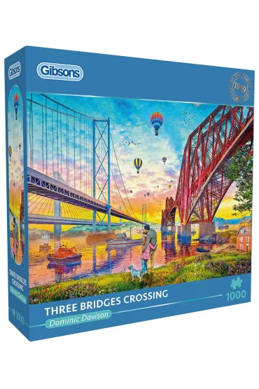 Puzzle 1000 Trzy mosty Szkocja 113721 Gibsons