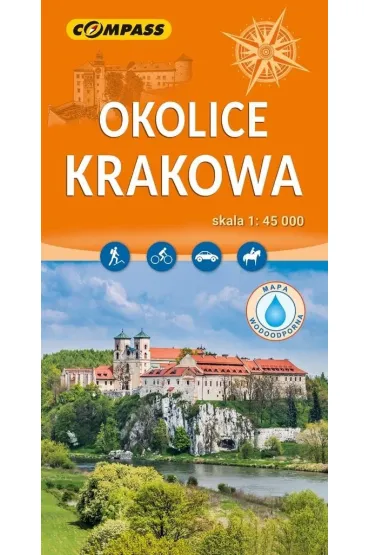 Okolice Krakowa mapa laminowana skala 1 : 45 000