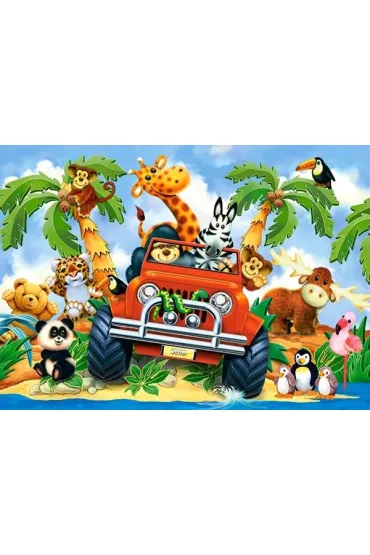 Puzzle 60 el. Safari Castorland