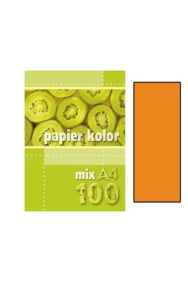 Kreska Papier ksero A-4 pomara�czowy 100 ark.