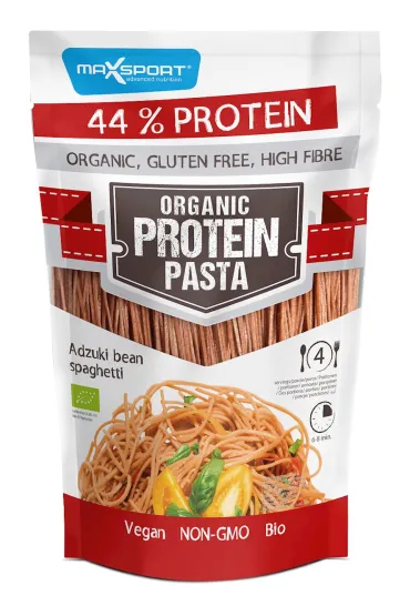 Maxsport Makaron z czerwon� fasol� adzuki spaghetti bezglutenowy 200 g Bio