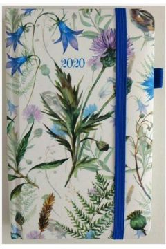 Kalendarz 2020 kraftowy z gumk a6 kieszonkowy kwiaty tns 36388