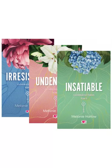 Pakiet Cloverleigh Farms. Tomy 1-3: Irresistible, Undeniable, Insatiable - Melanie Harlow