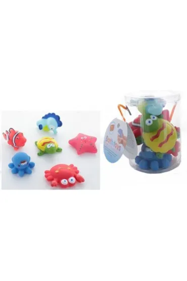 Piszczki do wody - zwierz�ta morskie 7-9 cm Norimpex