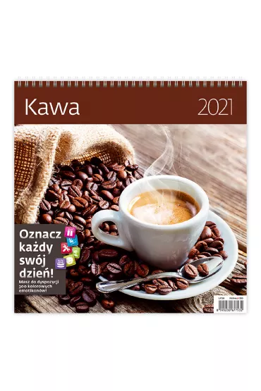 Sztuka Rodzinna Kalendarz 2021 30x30 Kawa HELMA