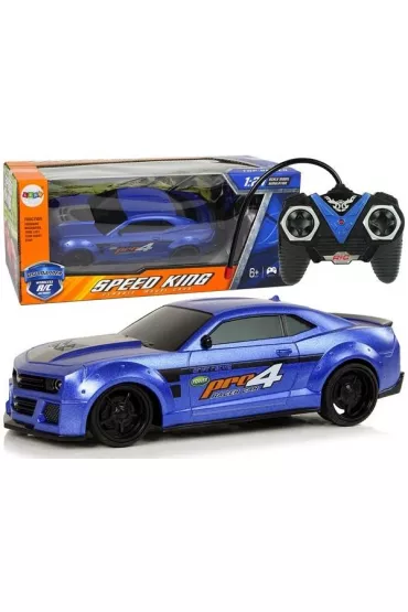 Auto sportowe 1:24 zdalnie sterowane niebieskie LeanToys