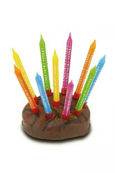 Amscan �wieczki Happy Birtday z podstawkami 10 szt.