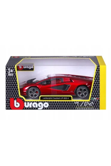 Bburago model lamborghini countach lpi 800-4 - red 1:24