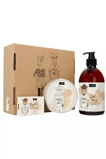 LaQ Zestaw Dzik du�y: �el + peeling + myde�ko 500 ml + 200 ml + 85 ml