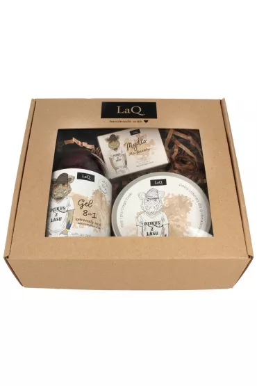 LaQ Zestaw Dzik du�y: �el + peeling + myde�ko 500 ml + 200 ml + 85 ml