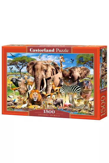 Puzzle 1500 el. Savanna Animals Castorland