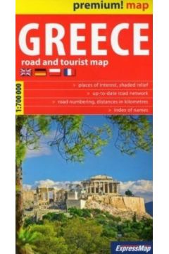 Premium! map Greece (Grecja) mapa