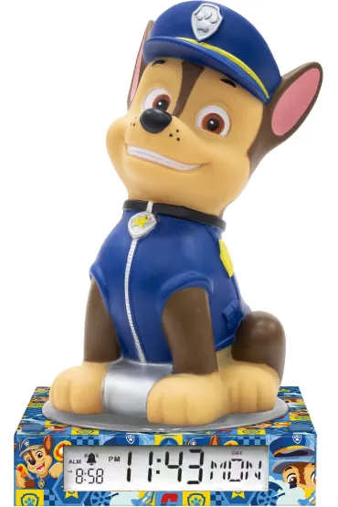 Psi Patrol Lampka 3D z budzikiem Paw Patrol PW19972