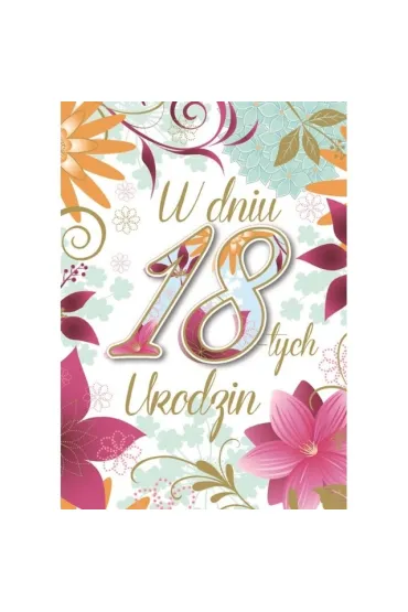 Kukartka Karnet Urodziny 18 DK-618