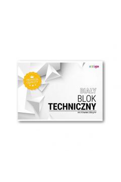 Strigo Blok techniczny Premium A4 biay 10 kartek 10 szt.