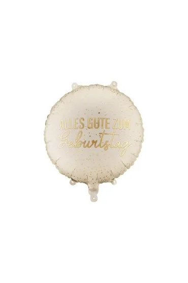 PartyDeco Balon foliowy pastylka Alles Gute 35x35cm