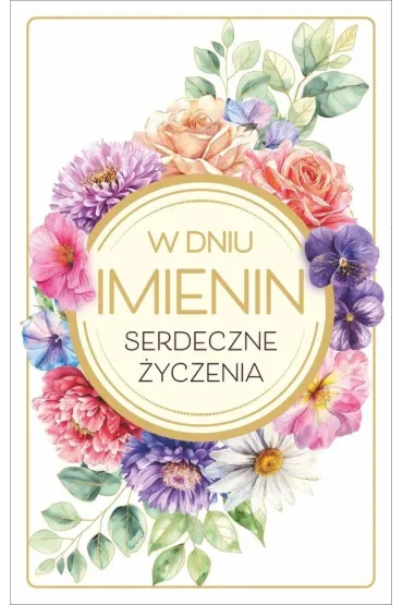 Art Nuvo Karnet Imieniny (13x20,5cm) KI-02