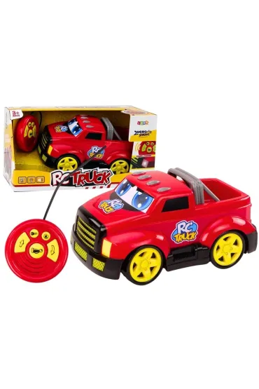 Autko kresk�wkowe zdalnie sterowane czerwone LeanToys