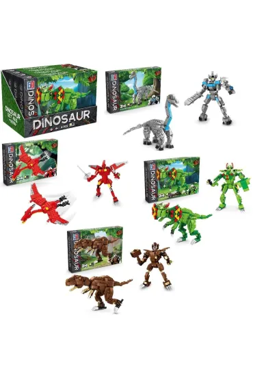 Klocki Dinozaur Robot 218el mix