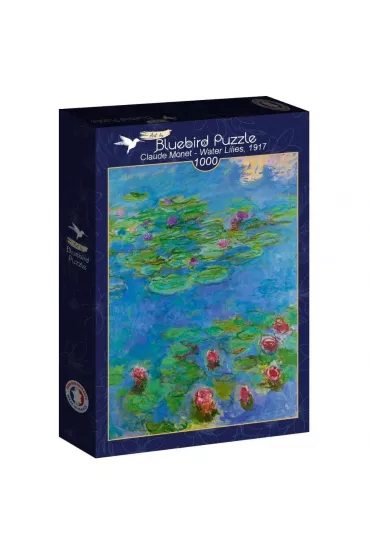 Puzzle 1000 el. Lilie wodne, Claude Monet Bluebird Puzzle
