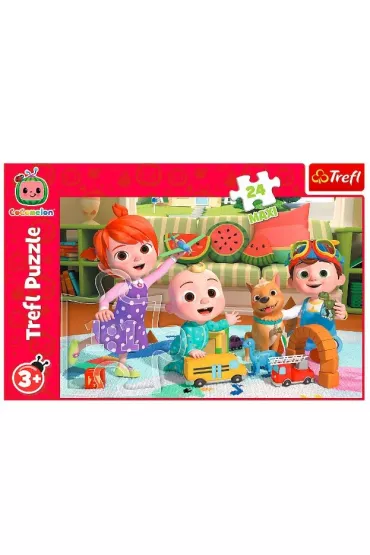 Puzzle maxi 24 el. Cocomelon, gotowi na przygod� Trefl