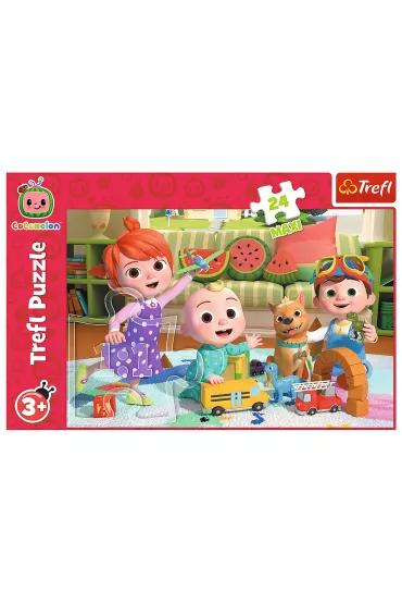 Puzzle maxi 24 el. Cocomelon, gotowi na przygod� Trefl