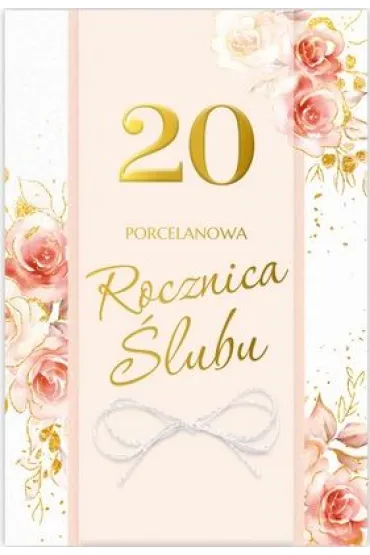 Karnet 20 Rocznica �lubu B6 LUX - Dl Kk