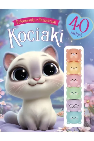 Kolorowanka z flamastrami. Kociaki