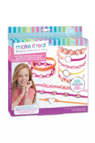 Zestaw do tworzenia bransoletek. Macrame Friendship Bracelets Make it real