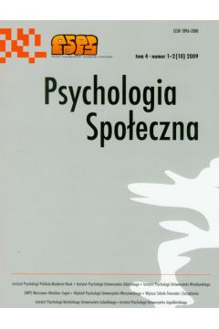 Psychologia spo�eczna  1-2 2009 t.4