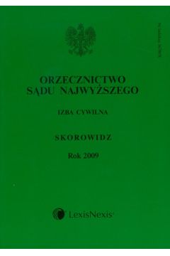Orzecznictwo S�du Najwy�szego Izba Cywilna Skorowidz Rok 2009