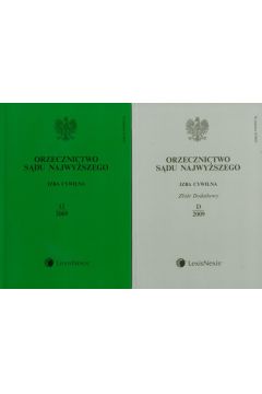 Orzecznictwo S�du Najwy�sz Izba cywilna 12/2009 i zbi�r dodatkowy D/2009