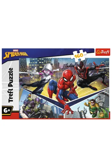 Puzzle 160 el. Si�a Spidermana Trefl
