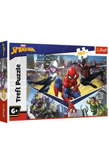 Puzzle 160 el. Si�a Spidermana Trefl