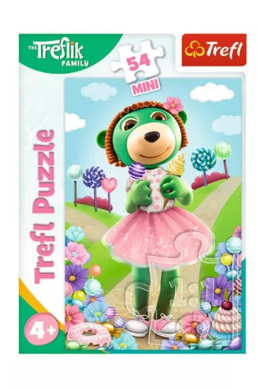 Puzzle mini 54 el. Weso�y �wiat Treflik�w 1