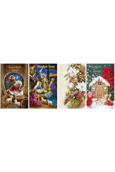 Karnet �wi�teczny BN LOBK religijny lub �wiecki (19x11,5cm) mix