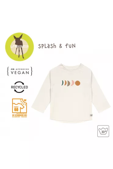 Lassig Koszulka do pywania z dugim rkawem przeciwsoneczna UV60 Splash & Fun Ksiyc nature, rozm. 92