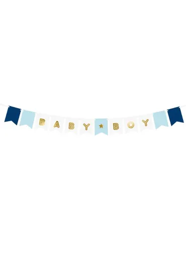 PartyDeco Girlanda Baby Boy 15x160 cm