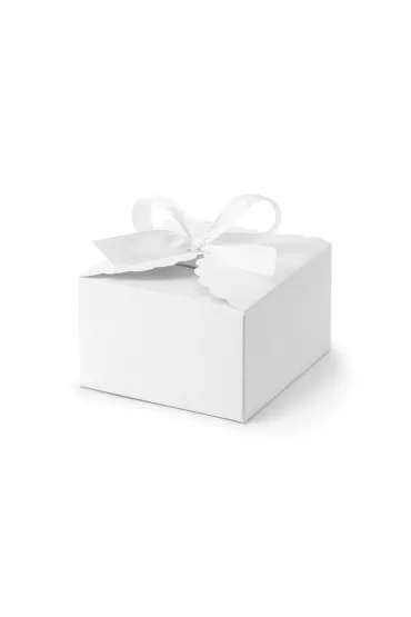 PartyDeco Pude�eczka Chmurka bia�y 8x7.5x4.5cm 10 szt.