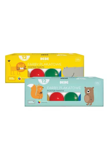 Interdruk Farby plakatowe BB KIDS 12 x 20 ml