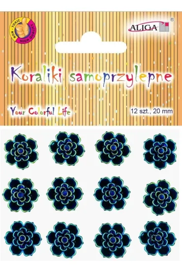 Aliga D�ety kryszta�ki samoprzylepne kwiatki 20mm