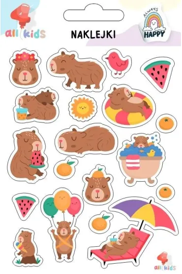 All4Kids Naklejki dla dzieci Wypocz�ta Kapibara