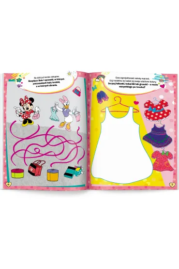 Minnie. 100 Brokatowych naklejek
