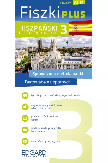 Fiszki plus. Hiszpa�ski dla pocz�tkuj�cych. Poziom A2-B1