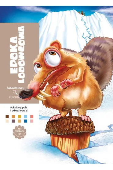 Art Therapy. Kolorowanka antystresowa. Disney Epoka lodowcowa. Zagadkowe rysunki - J�r�my Mariez