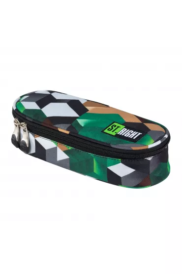 St. Majewski Pi�rnik saszetka usztywniona z wewn�trzn� klapk� Green 3D Blocks
