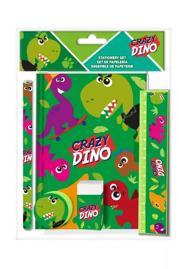 KIDS EUROSWAN Zestaw pi�mienniczy Crazy Dino 5 el.