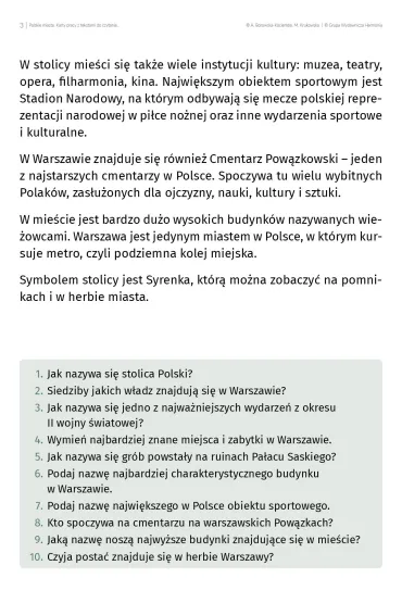 Polskie miasta. Karty pracy z tekstami do czytania ze zrozumieniem dla uczni�w ze specjalnymi potrzebami edukacyjnymi - Agnieszka Borowska-Kociemba, Ma�gorzata Krukowska